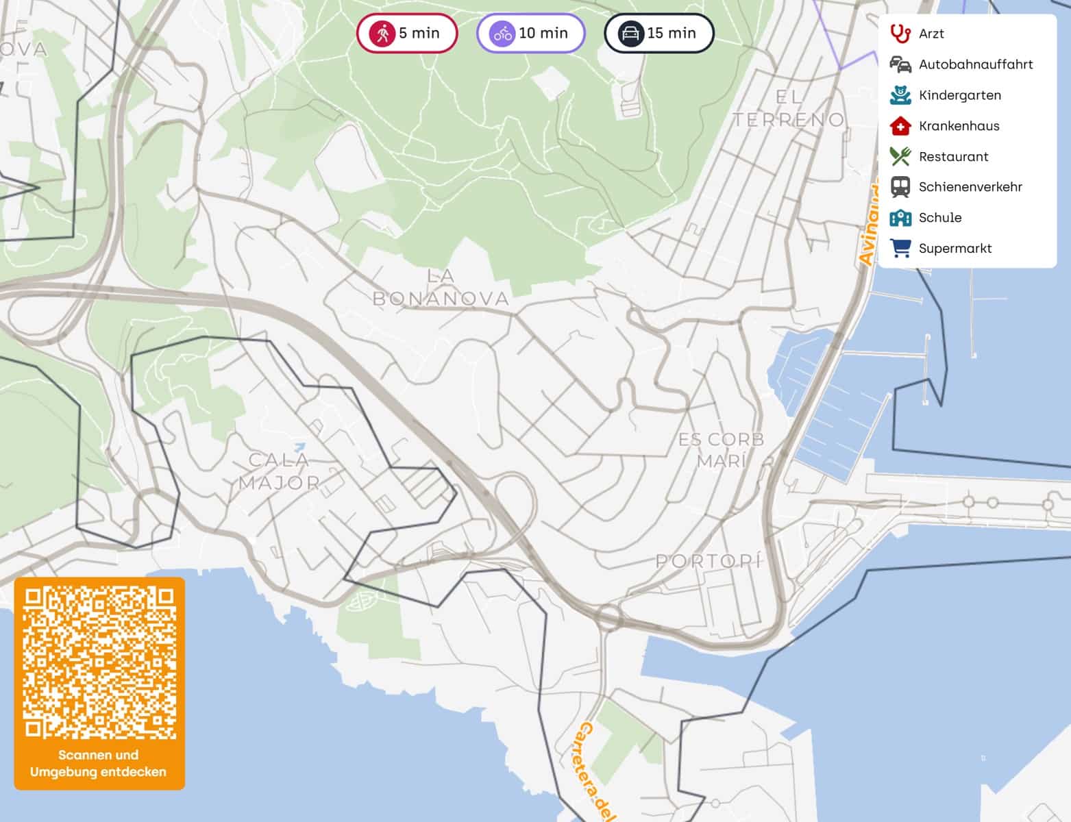 2 soveværelse Lejlighed til salg i Palma de Mallorca med swimmingpool garage - € 1.295.000 (Ref: 9013743)