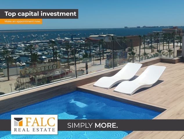 3 Zimmer Penthouse zu verkaufen in Lo Pagan, San Pedro del Pinatar mit Pool Garage - 1.150.000 € (Ref: 9064692)