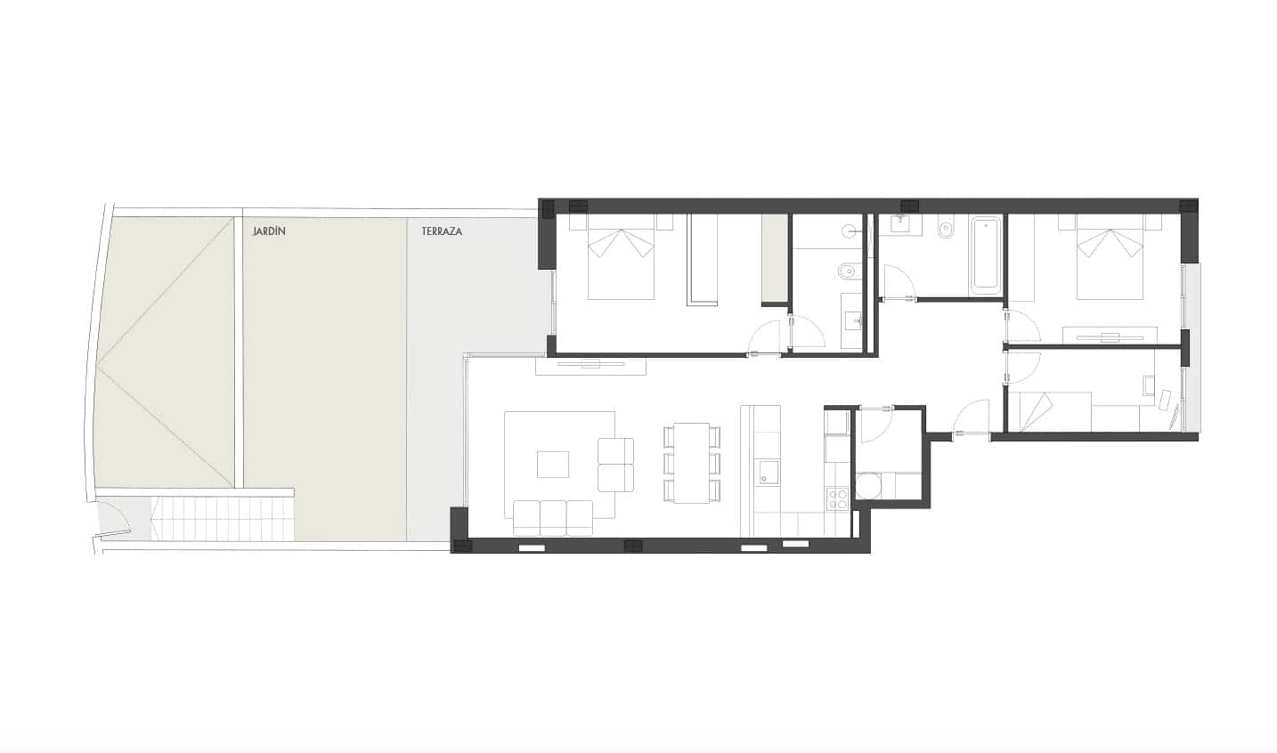 3 soveværelse Lejlighed til salg i Palma de Mallorca med swimmingpool garage - € 785.000 (Ref: 9106770)