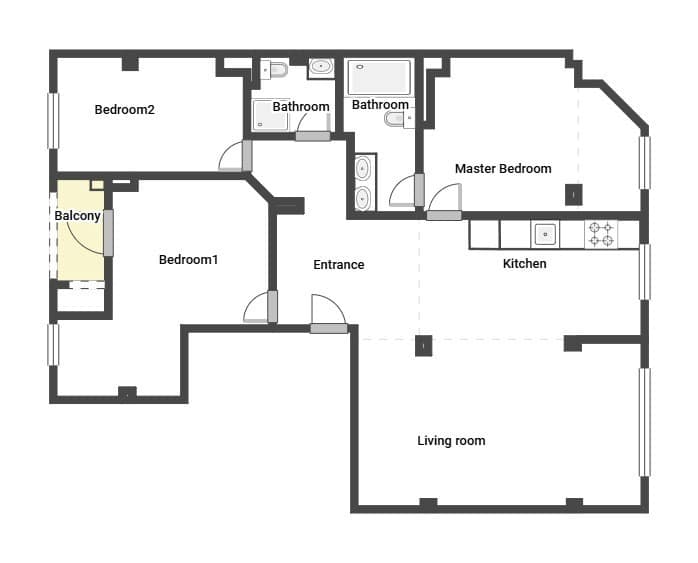 3 soveværelse Lejlighed til salg i Palma de Mallorca - € 530.000 (Ref: 9117192)