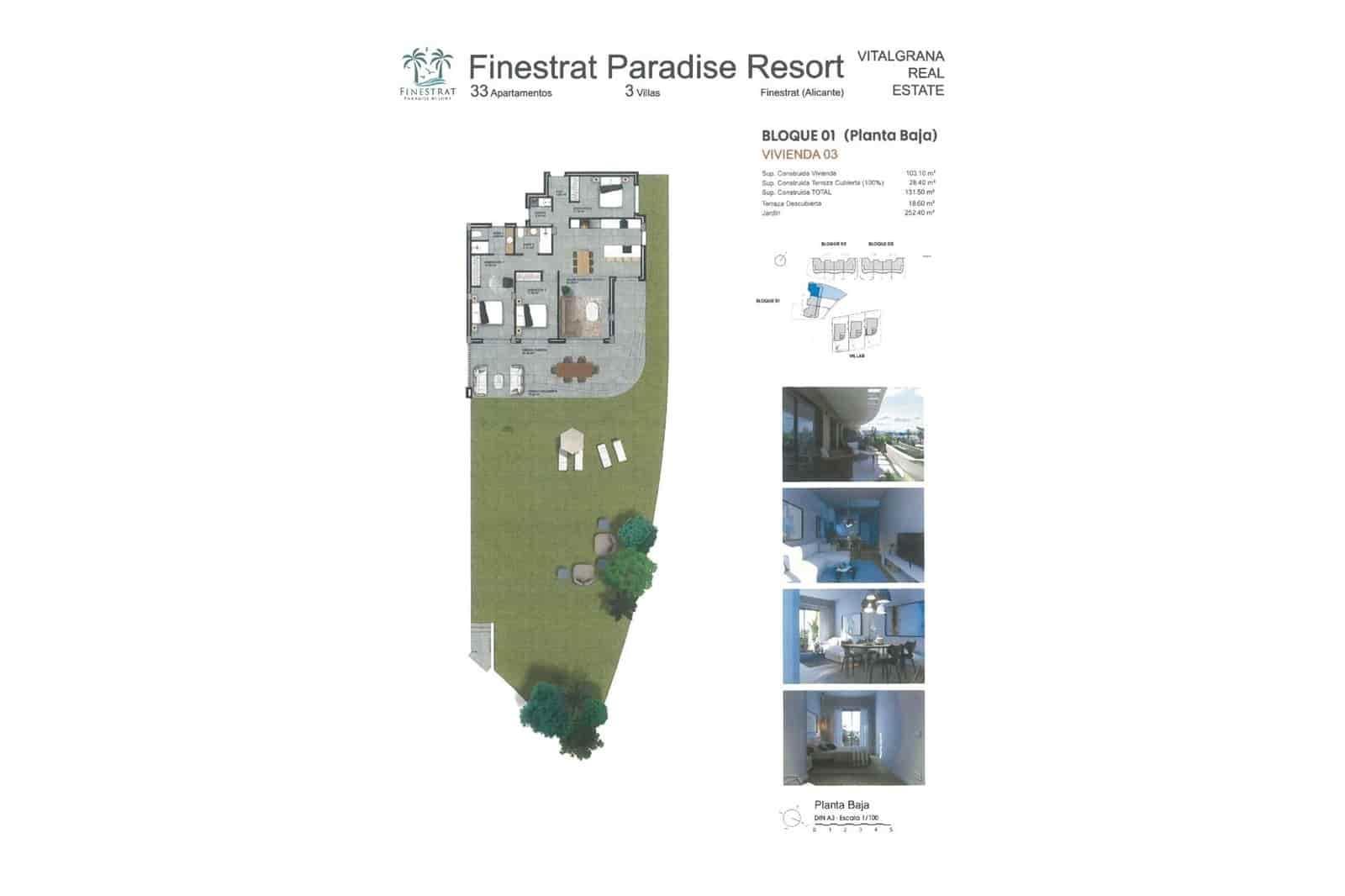 3 bedroom Apartment for sale in Finestrat with garage - € 565,000 (Ref: 9142384)