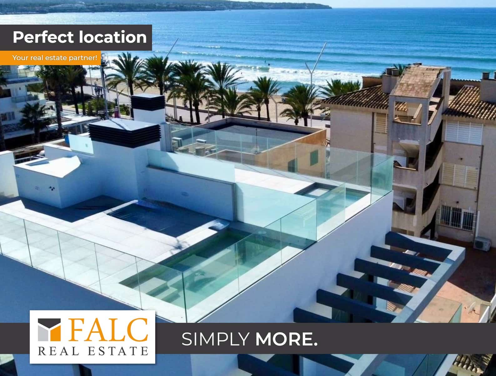 2 soveværelse Penthouse til salg i Palma de Mallorca med swimmingpool garage - € 1.450.000 (Ref: 9163107)