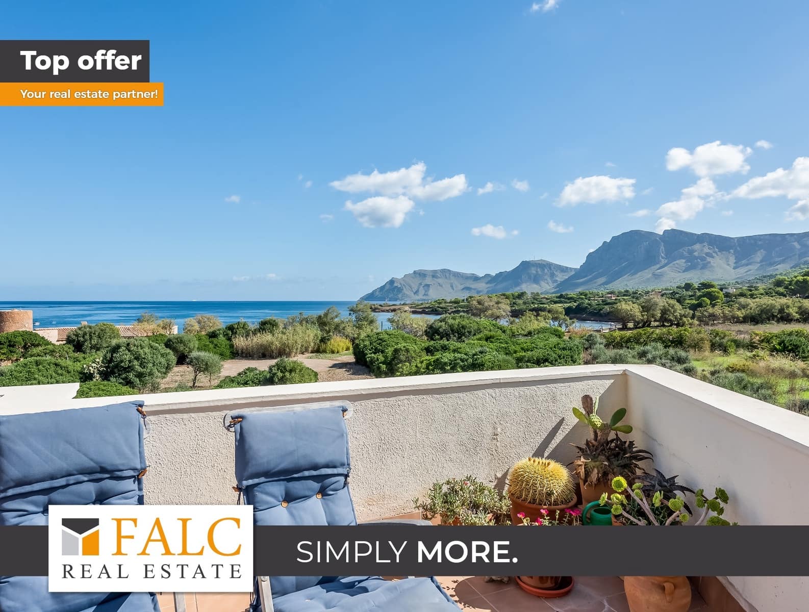 2 soveværelse Rækkehus til salg i Colonia de Sant Pere / Colonia de San Pedro med garage - € 585.000 (Ref: 9273074)