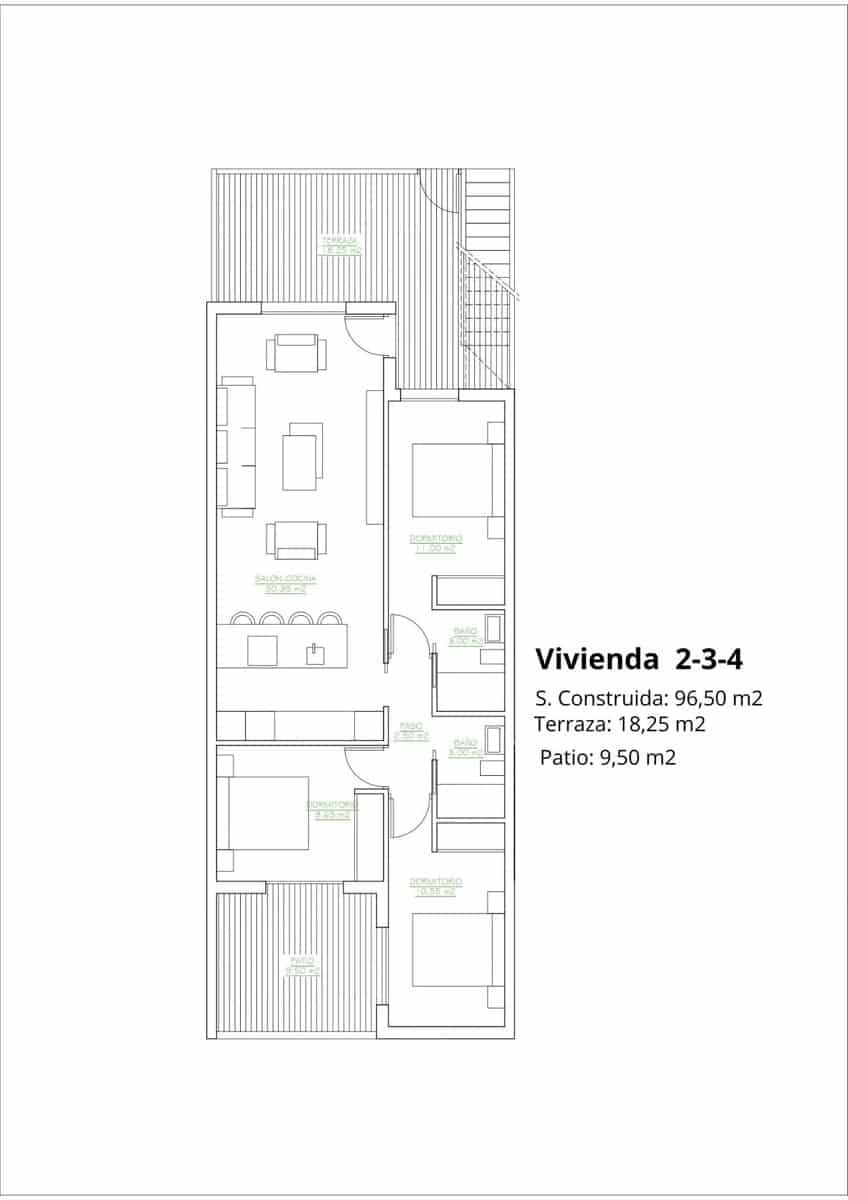 Bungalow de 3 habitaciones en San Pedro del Pinatar en venta con piscina garaje - 269.900 € (Ref: 9278708)