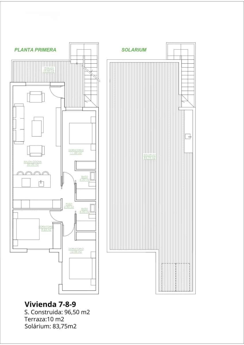 Bungalow de 3 habitaciones en San Pedro del Pinatar en venta con piscina garaje - 269.900 € (Ref: 9278708)