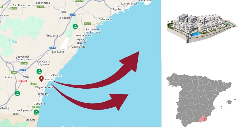 3 quarto Apartamento para venda em Vera com piscina garagem - 275 000 € (Ref: 9283030)