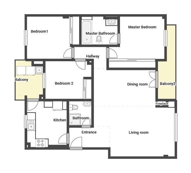 3 sypialnia Apartament do wynajęcia w Palma de Mallorca z garażem - 1 900 € (Ref: 9343953)