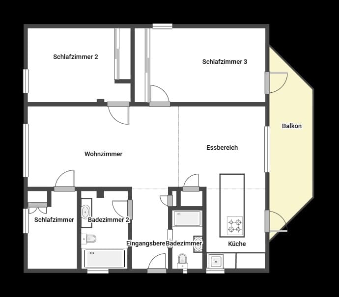 3 makuuhuone Huoneisto vuokrattavana paikassa Palma de Mallorca - 2 000 € (Ref: 9348443)