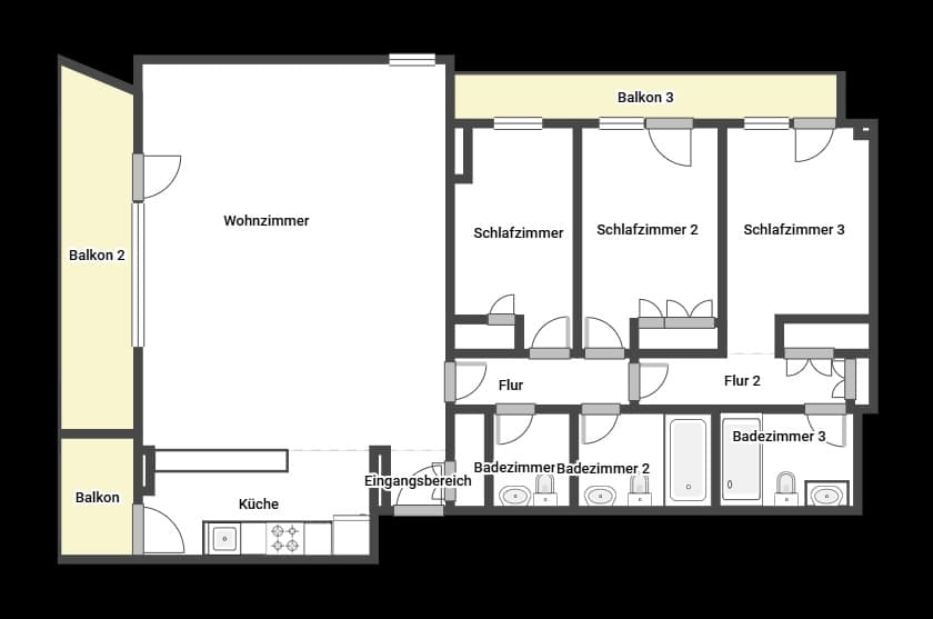 3 sypialnia Apartament do wynajęcia w Palma de Mallorca z basenem garażem - 2 700 € (Ref: 9352814)