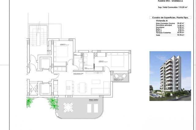 2 Zimmer Apartment zu verkaufen in Puerto Deportivo, Guardamar del Segura mit Pool Garage - 259.000 € (Ref: 9357864)