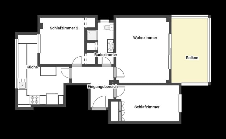 2 makuuhuone Huoneisto myytävänä paikassa Palma de Mallorca - 370 000 € (Ref: 9362821)