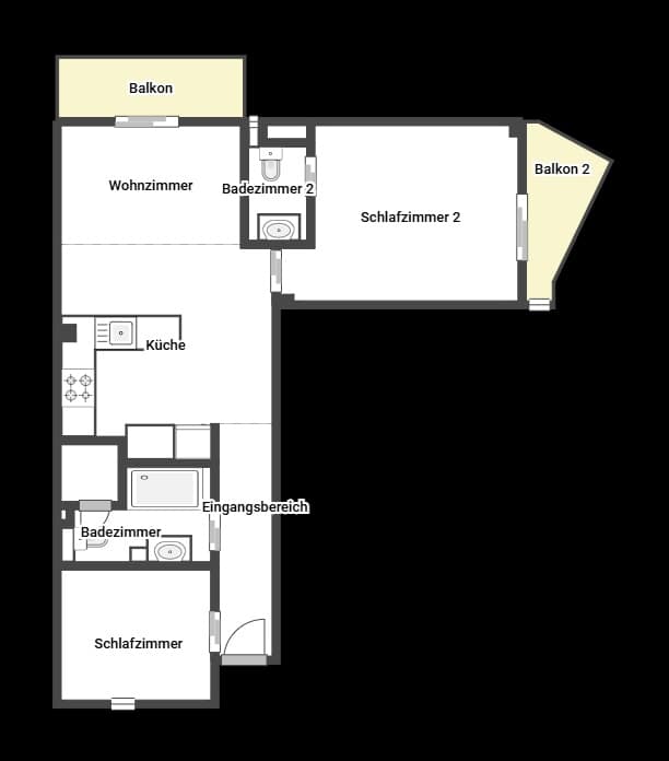 2 camera da letto Appartamento da affittare in Playa de Palma - 1.500 € (Rif: 9386735)