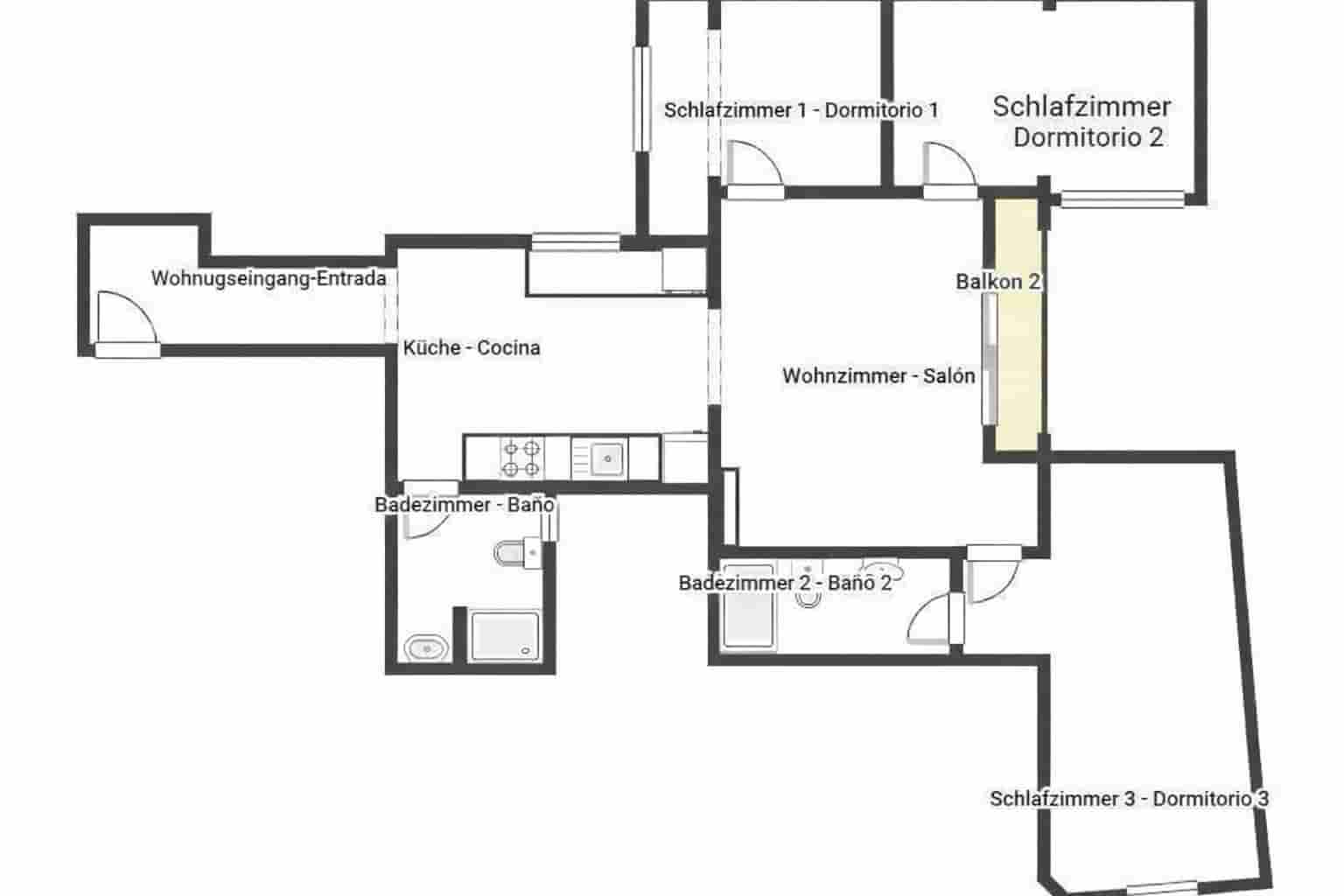 3 bedroom Apartment for sale in Palma de Mallorca - € 369,000 (Ref: 9442003)