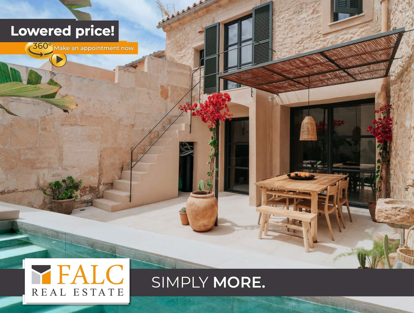 3 chambre Maison de Ville à vendre à Es Llombards avec piscine - 1 095 000 € (Ref: 9444498)