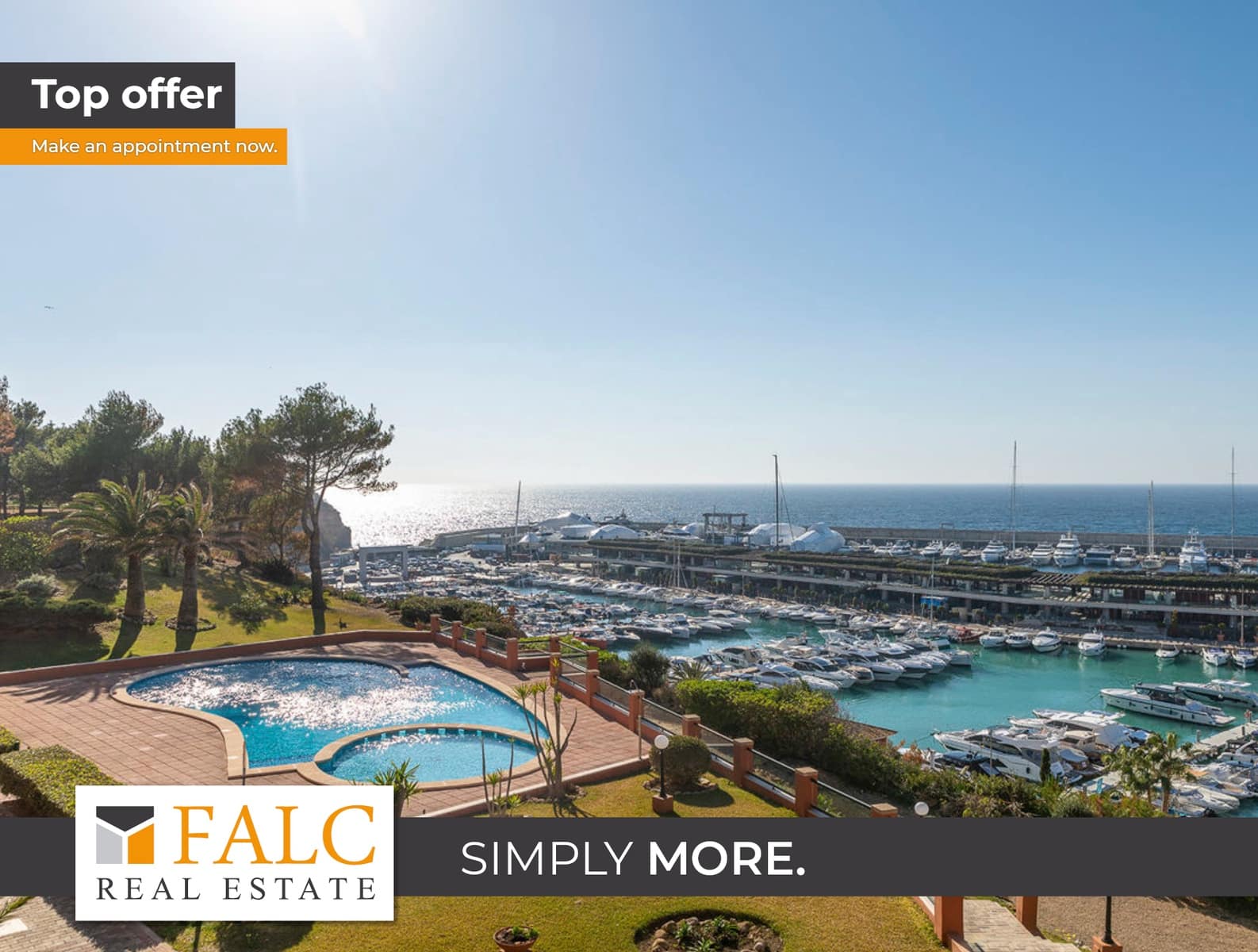 3 makuuhuone Huoneisto myytävänä paikassa El Toro / Port Adriano mukana uima-altaan 
autotalli - 1 250 000 € (Ref: 9445515)