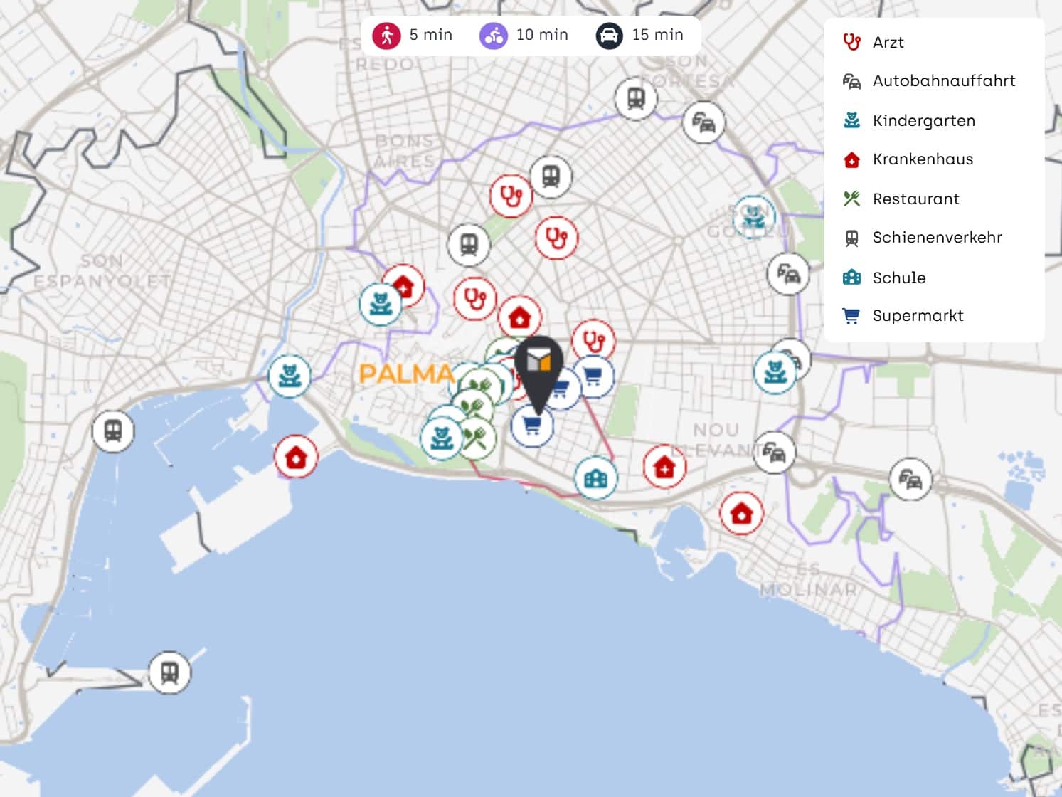 2 soverom Penthouse til salgs i Palma de Mallorca med garasje - € 1 270 000 (Ref: 9450522)