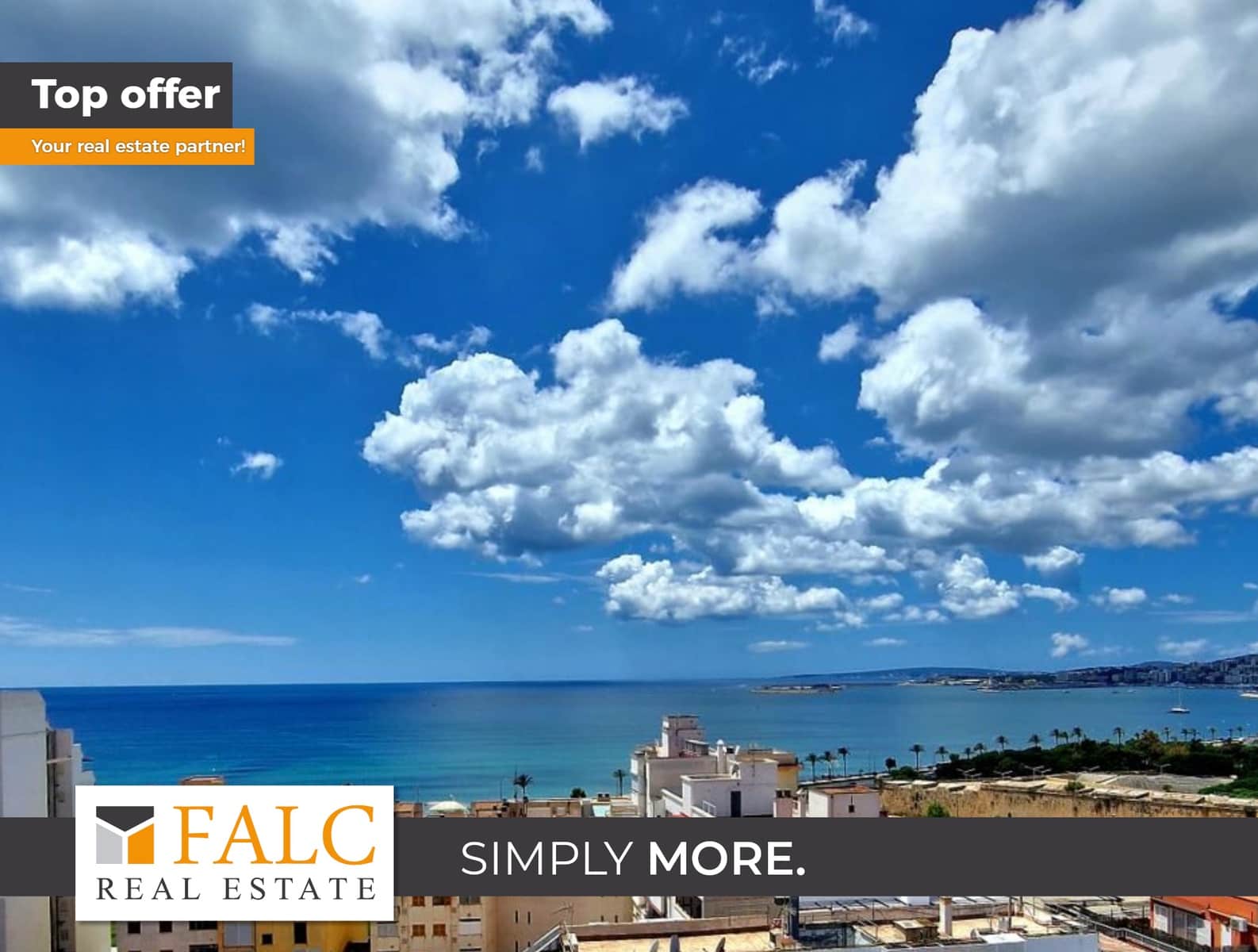 2 soverom Penthouse til salgs i Palma de Mallorca med garasje - € 1 270 000 (Ref: 9450522)