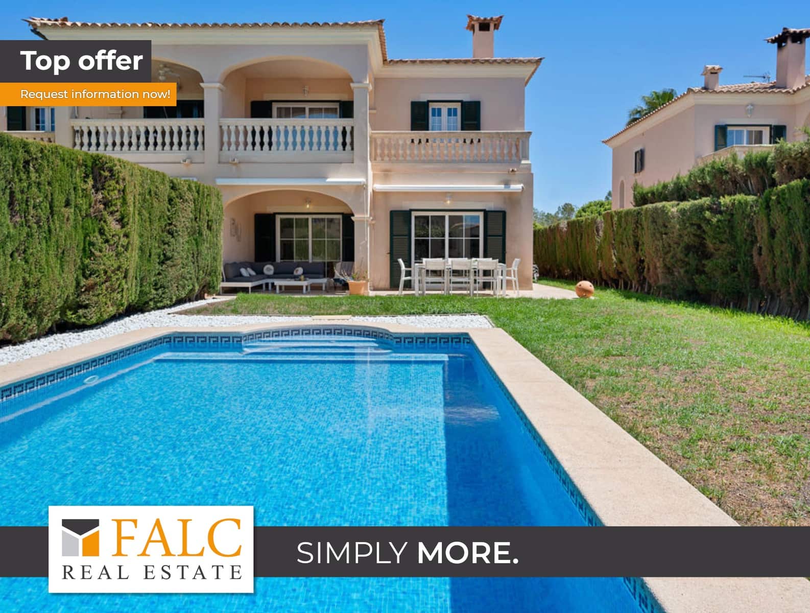 3 sovrum Semi-fristående Villa till salu i Puig de Ros med pool garage - 1 090 000 € (Ref: 9450530)