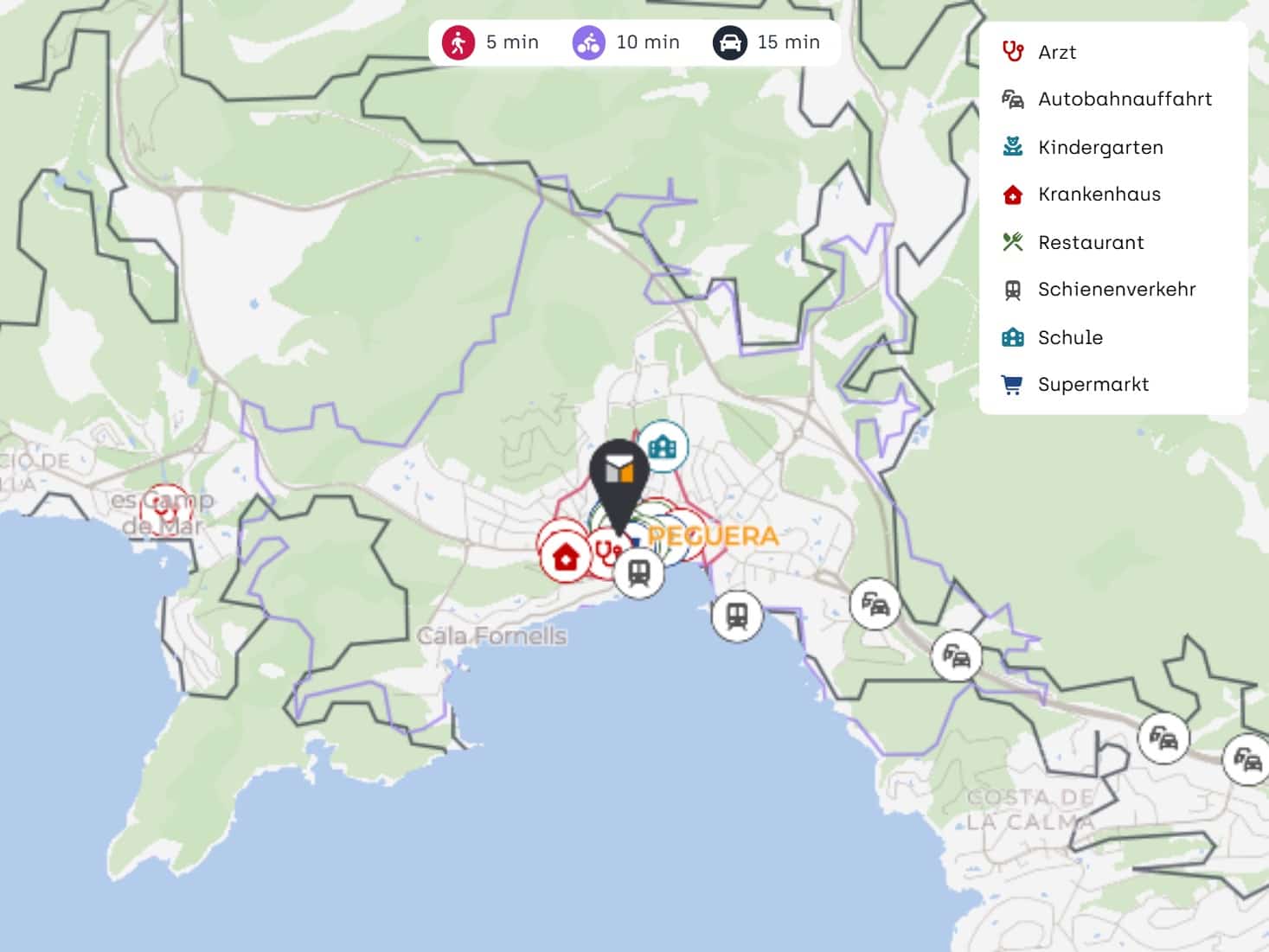 2 soveværelse Lejlighed til salg i Peguera / Paguera med swimmingpool garage - € 895.000 (Ref: 9478876)