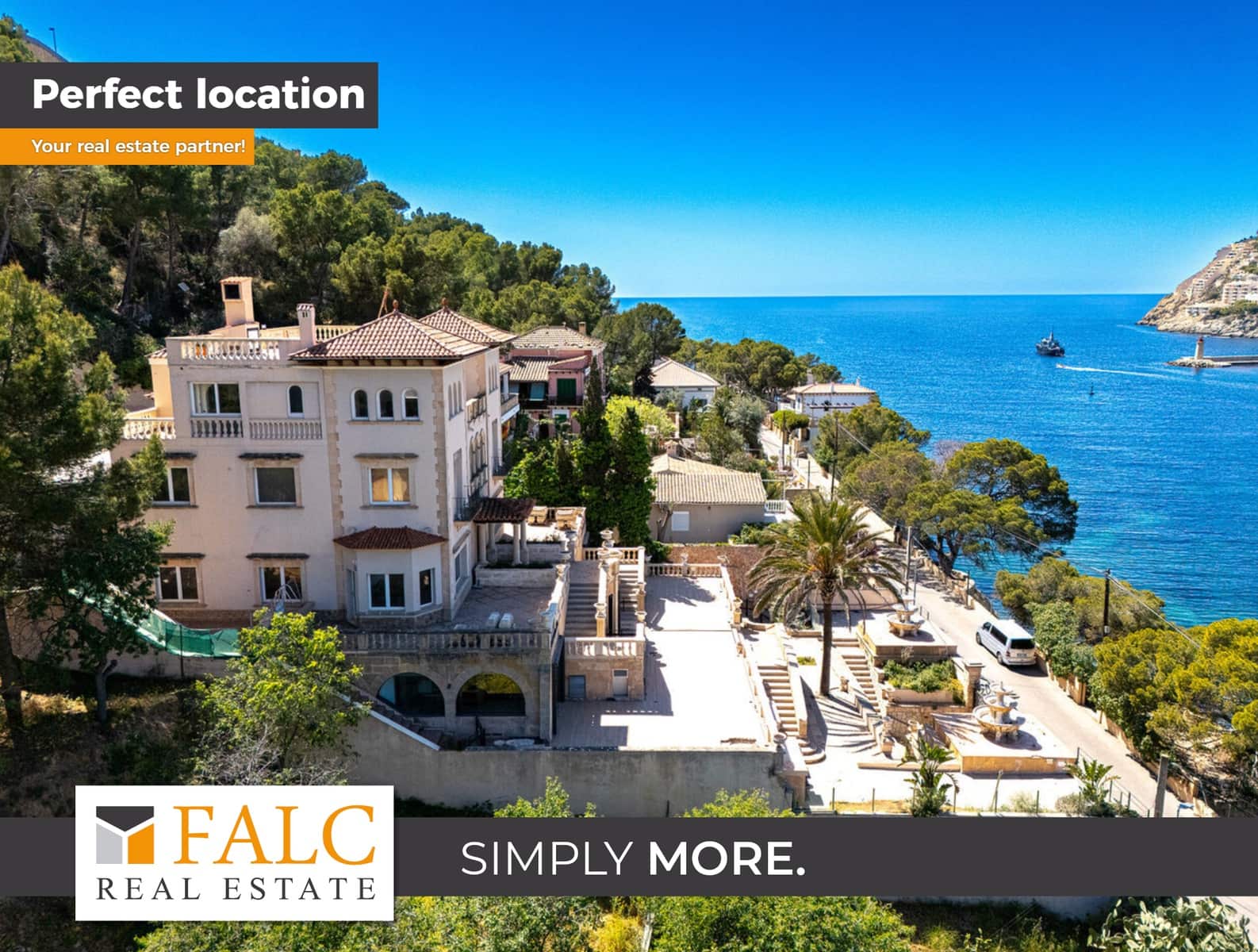 7 soverom Villa til salgs i Puerto de Andratx med svømmebasseng garasje - € 9 500 000 (Ref: 9500369)