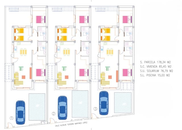 3 soveværelse Villa til salg i Ciudad, San Javier med swimmingpool garage - € 339.900 (Ref: 9521129)