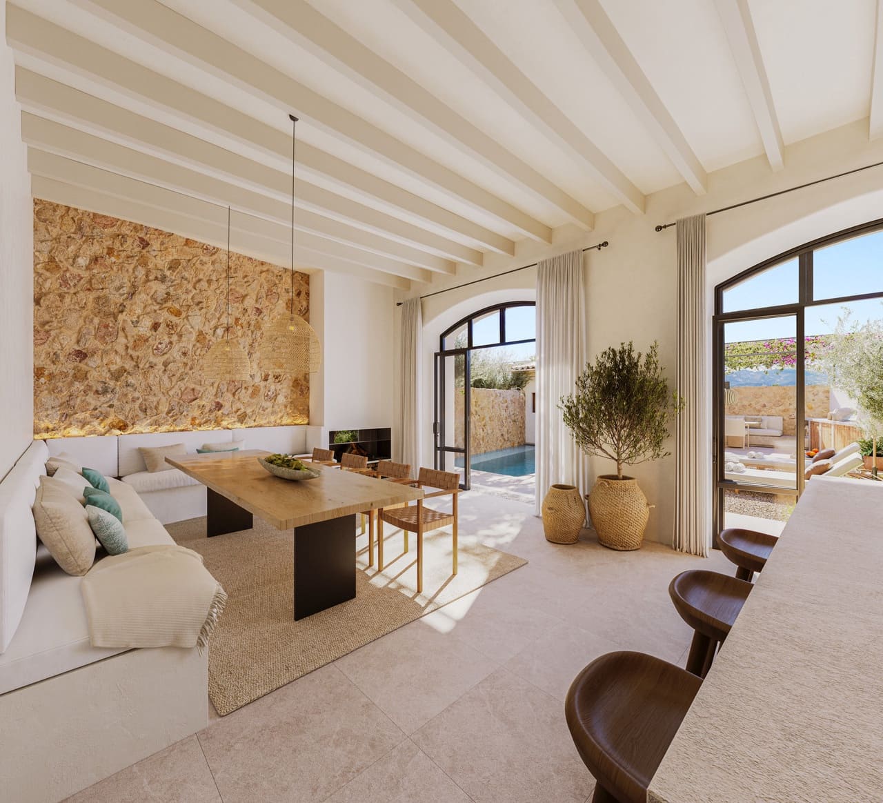 3 bedroom Townhouse for sale in Santa Maria del Cami with pool garage - € 2,450,000 (Ref: 9521473)