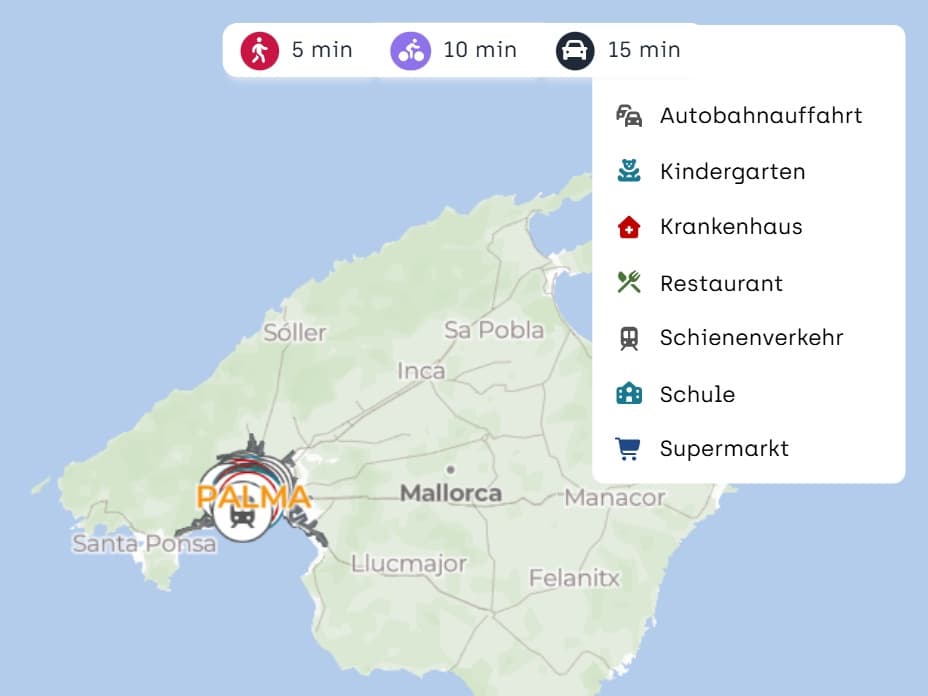 3 makuuhuone Huoneisto myytävänä paikassa Palma de Mallorca mukana uima-altaan 
autotalli - 2 100 000 € (Ref: 9522843)