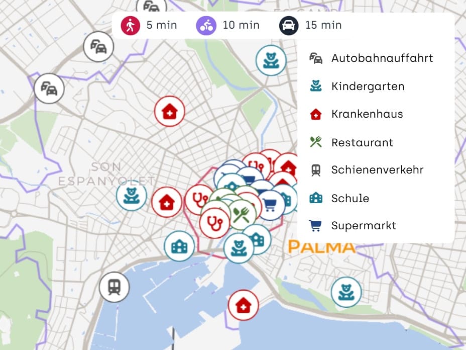 3 makuuhuone Huoneisto myytävänä paikassa Palma de Mallorca mukana uima-altaan 
autotalli - 2 100 000 € (Ref: 9522843)