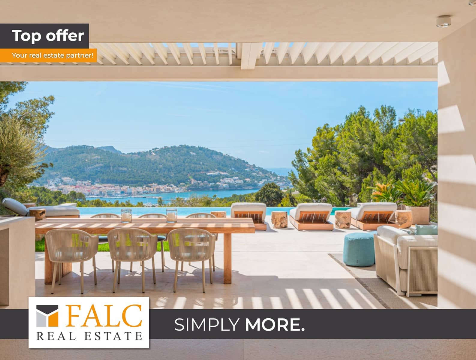 Chalet de 5 habitaciones en Puerto de Andratx en venta con piscina garaje - 14.900.000 € (Ref: 9525262)