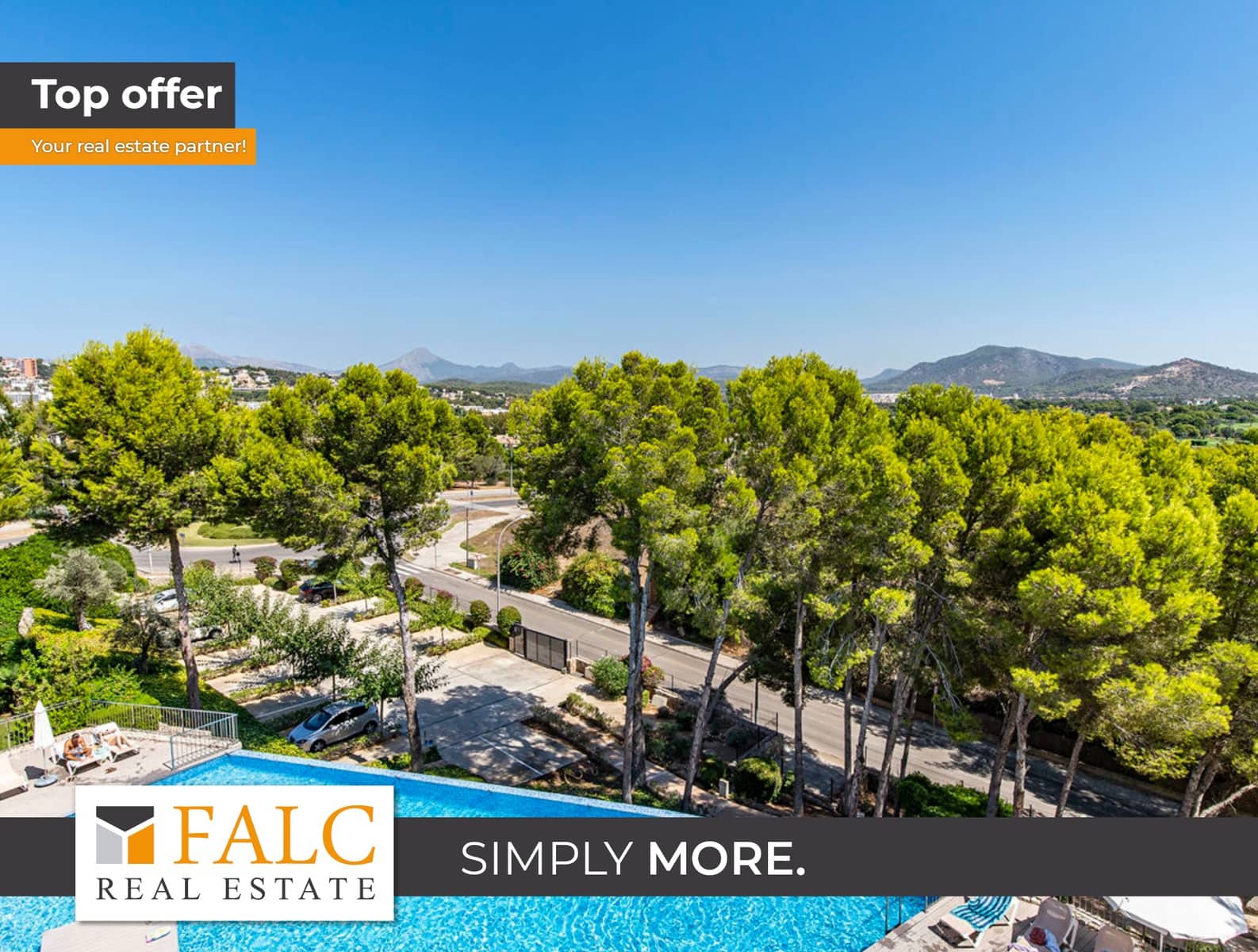 2 sypialnia Penthouse na sprzedaż w Santa Ponsa z basenem garażem - 1 890 000 € (Ref: 9528134)