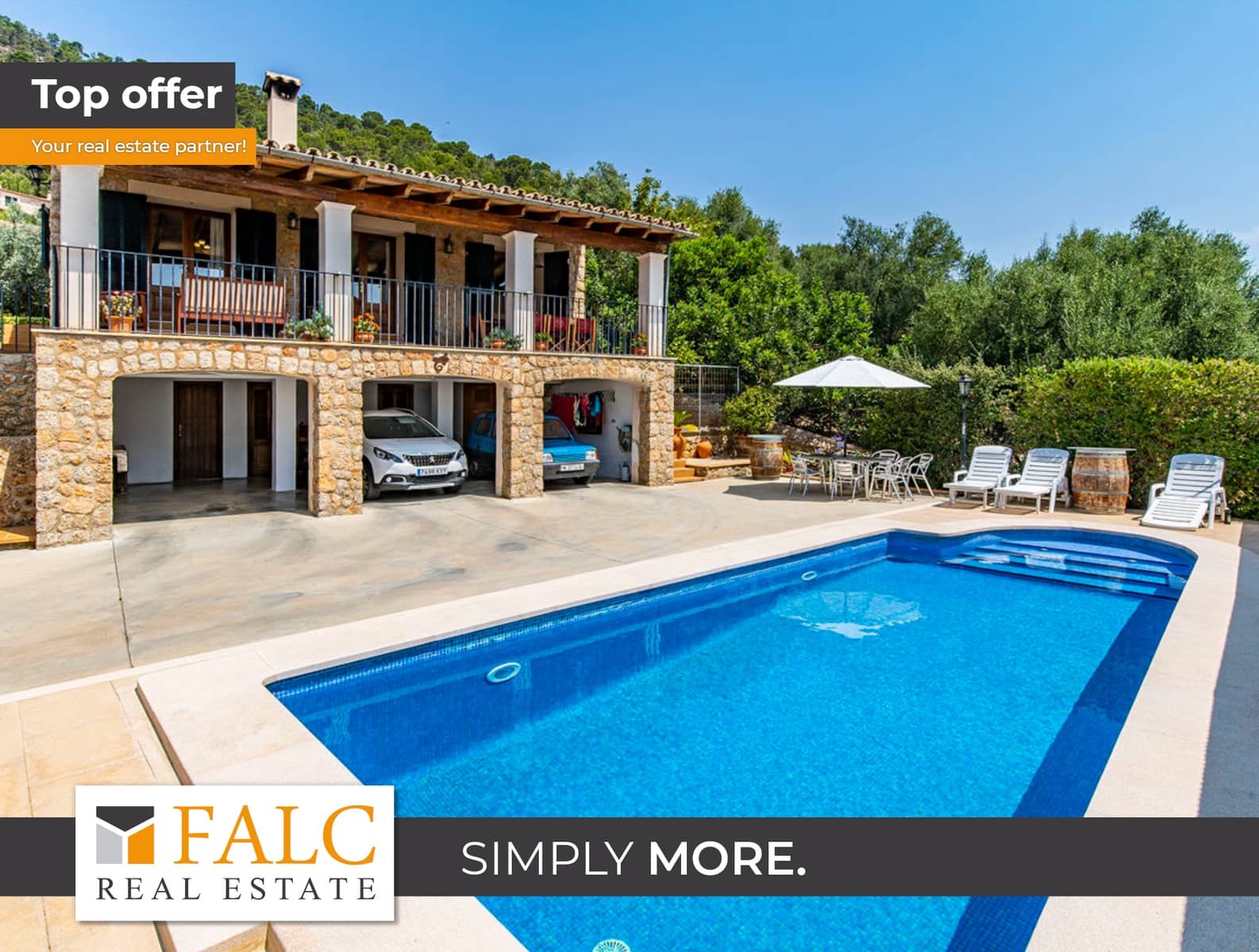 4 makuuhuone Maalaistalo myytävänä paikassa Alaro mukana uima-altaan 
autotalli - 1 250 000 € (Ref: 9528883)