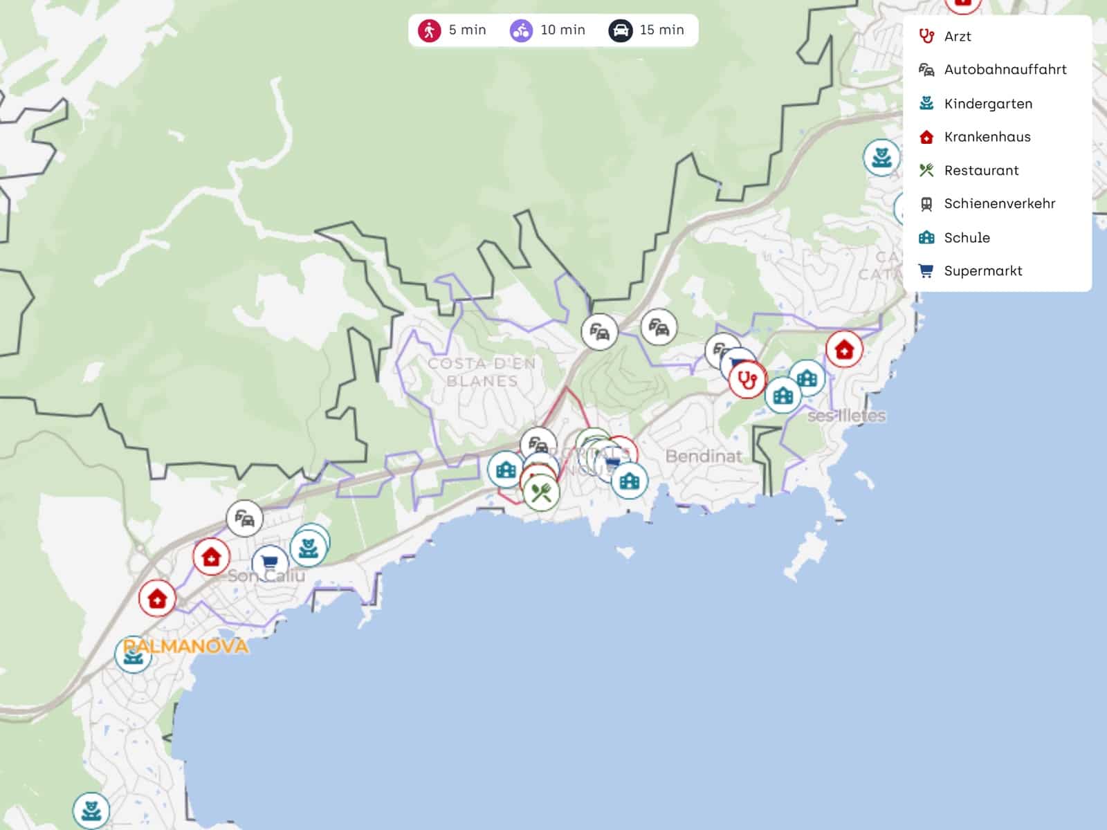 3 chambre Appartement à vendre à Portals Nous avec piscine garage - 1 990 000 € (Ref: 9534940)