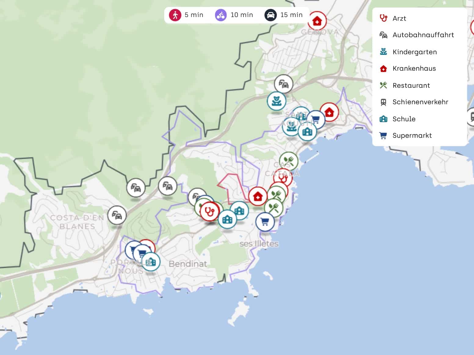 4 sypialnia Apartament na sprzedaż w Bendinat z basenem garażem - 1 390 000 € (Ref: 9579143)