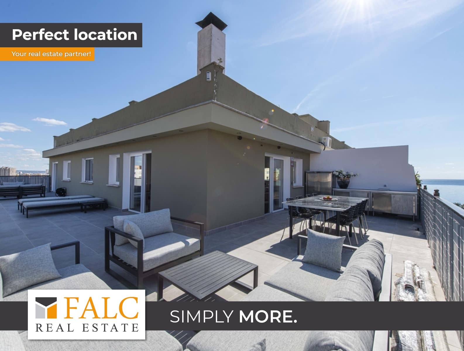 3 sovrum Takvåning till salu i Palma de Mallorca - 1 200 000 € (Ref: 9579144)