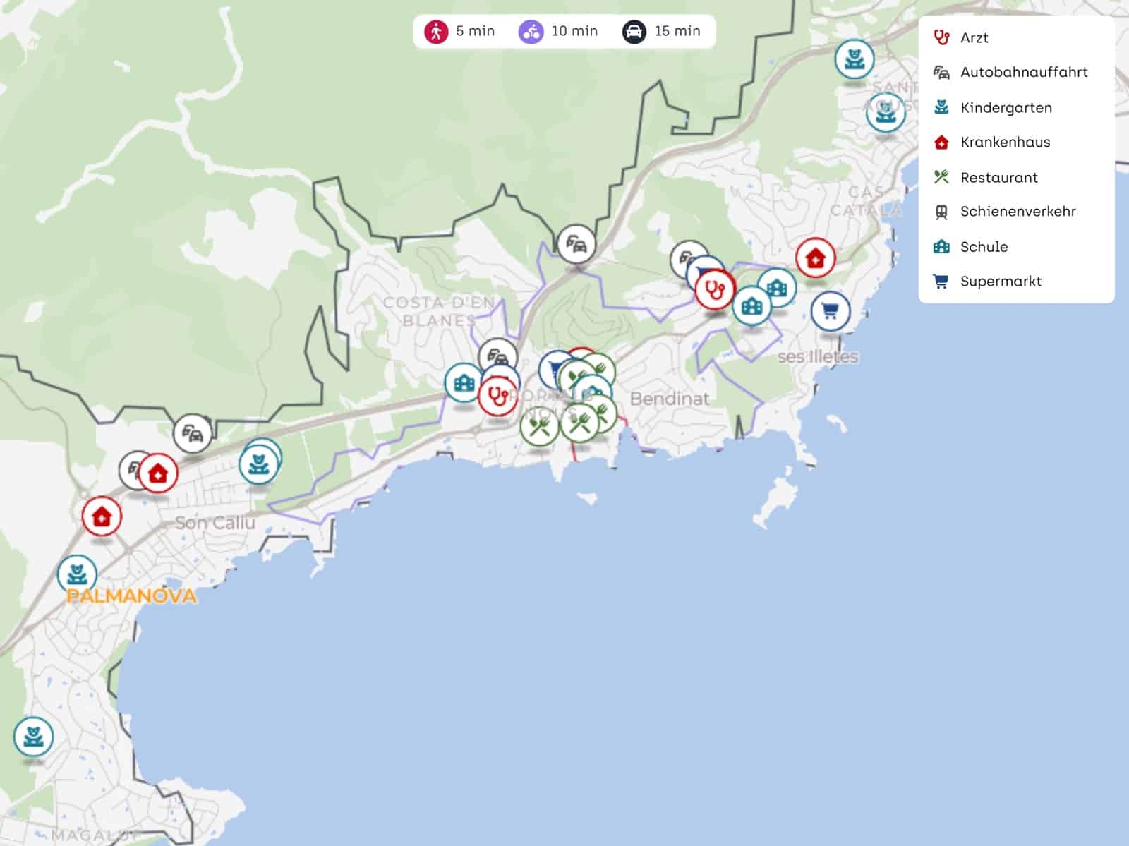 3 makuuhuone Huvila myytävänä paikassa Son Ferrer mukana uima-altaan 
autotalli - 795 000 € (Ref: 9580056)