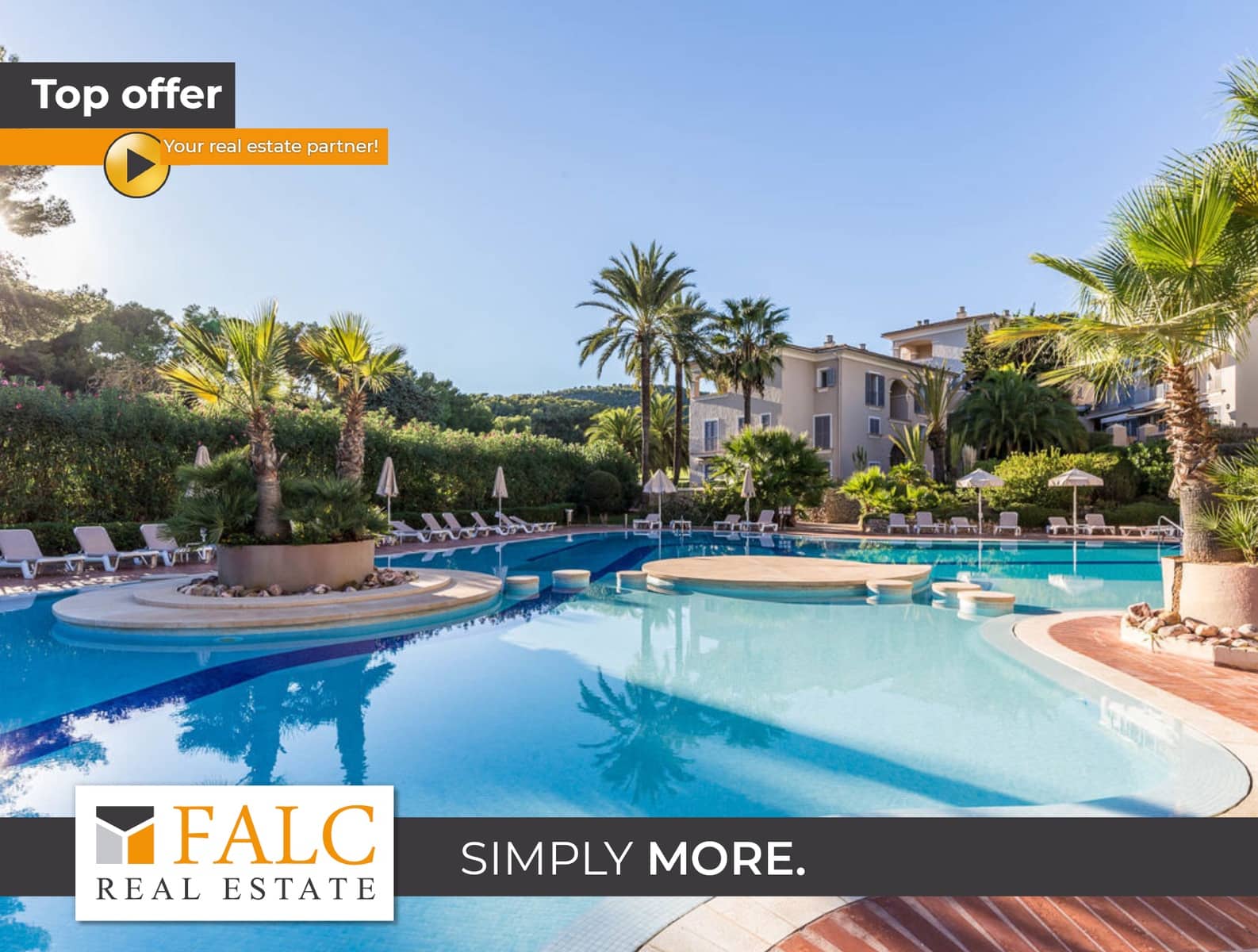 2 chambre Appartement à vendre à Bendinat avec piscine - 640 000 € (Ref: 9588299)