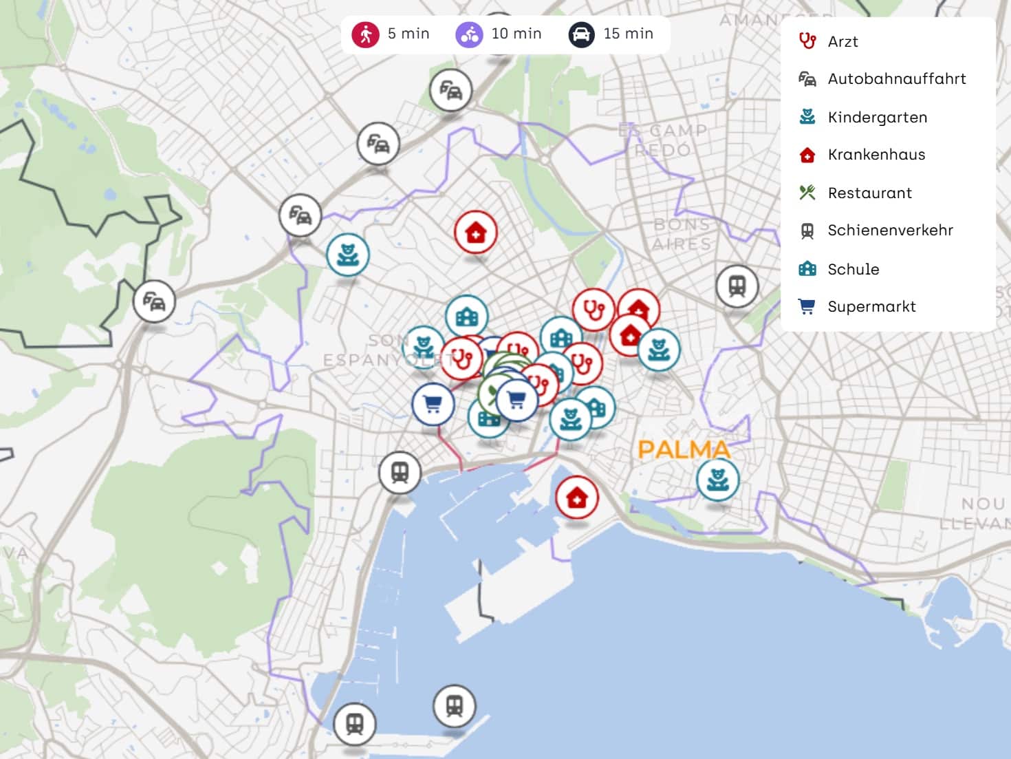 1 soveværelse Lejlighed til salg i Palma de Mallorca med swimmingpool garage - € 599.000 (Ref: 9603447)
