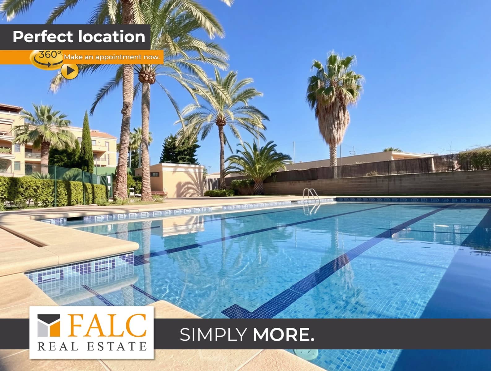 Apartamento de 3 habitaciones en Palma de Mallorca en venta con piscina garaje - 925.000 € (Ref: 9609941)