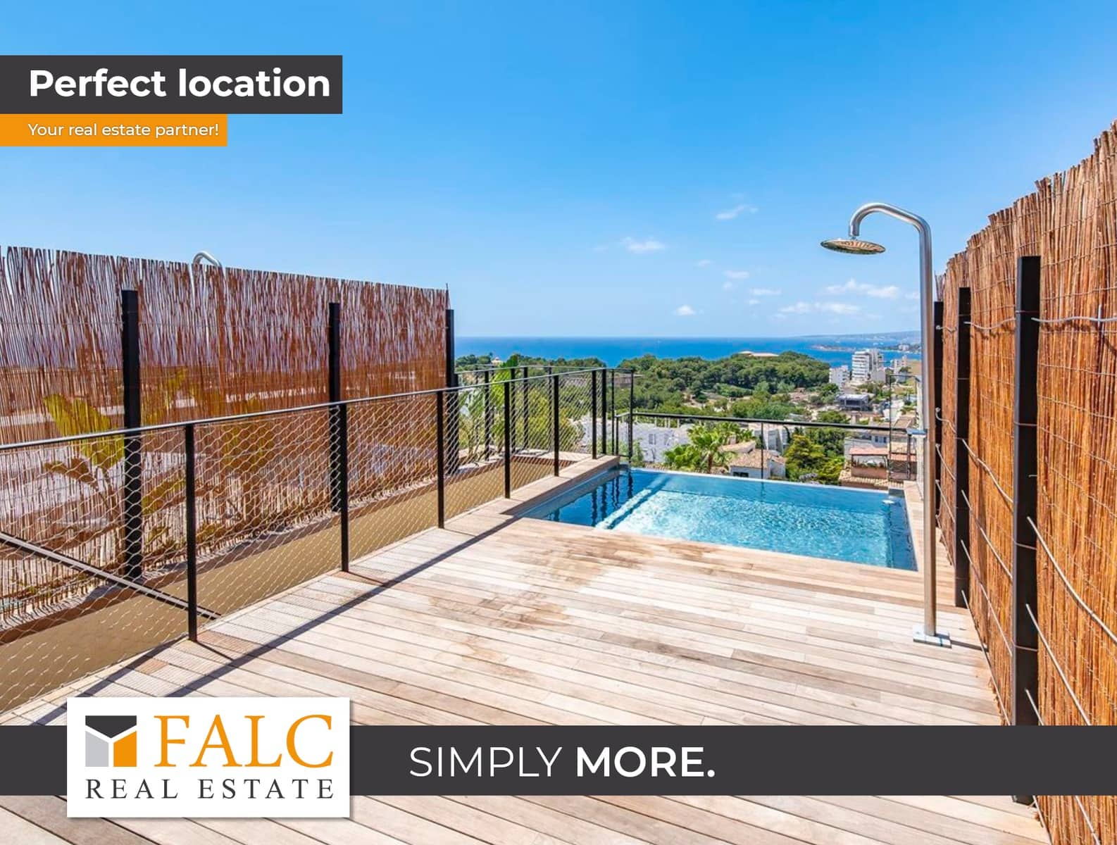 Ático de 2 habitaciones en Palma de Mallorca en venta con piscina garaje - 1.225.000 € (Ref: 9626480)