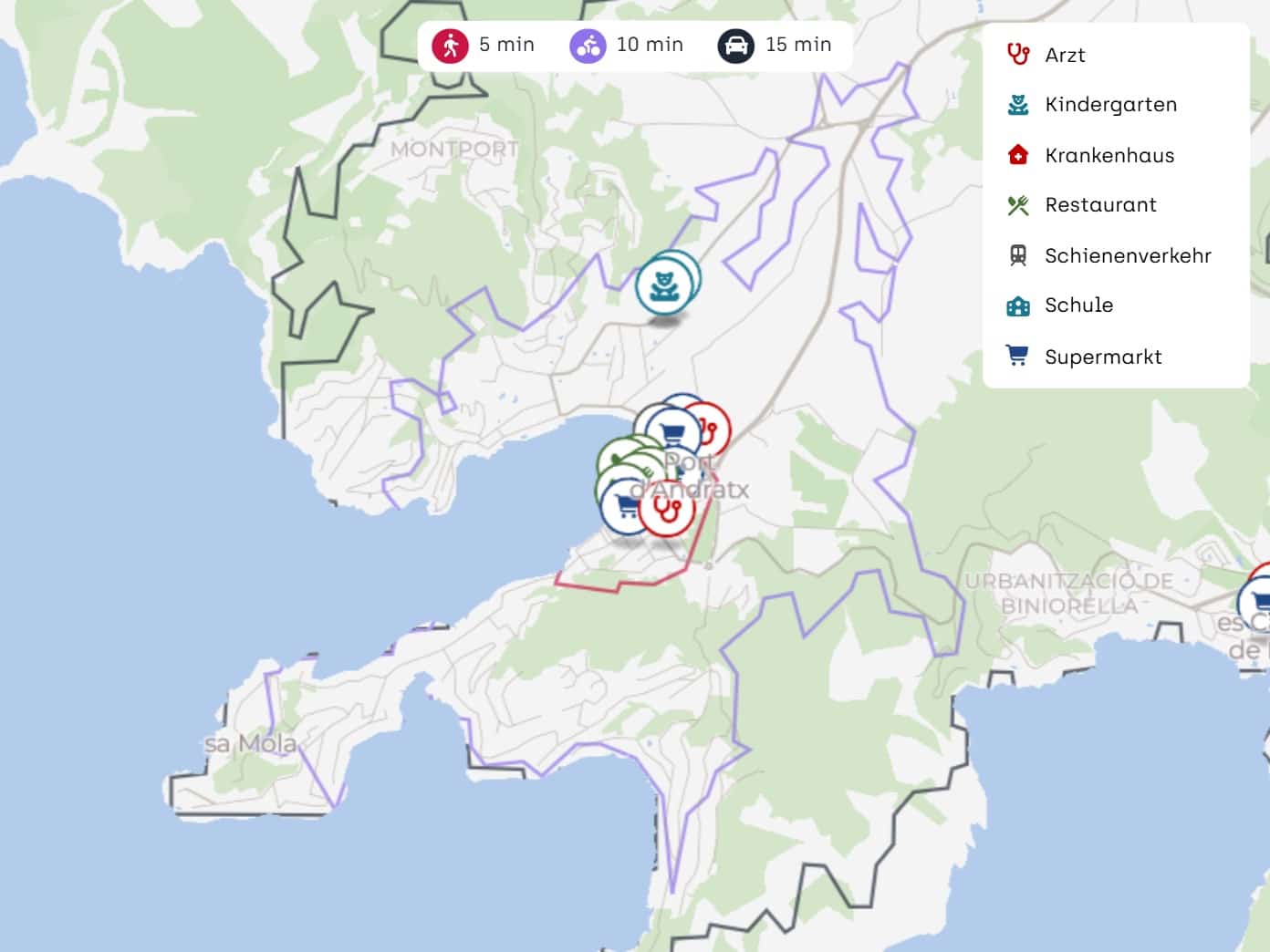 5 sypialnia Penthouse na sprzedaż w Andratx z garażem - 990 000 € (Ref: 9639659)