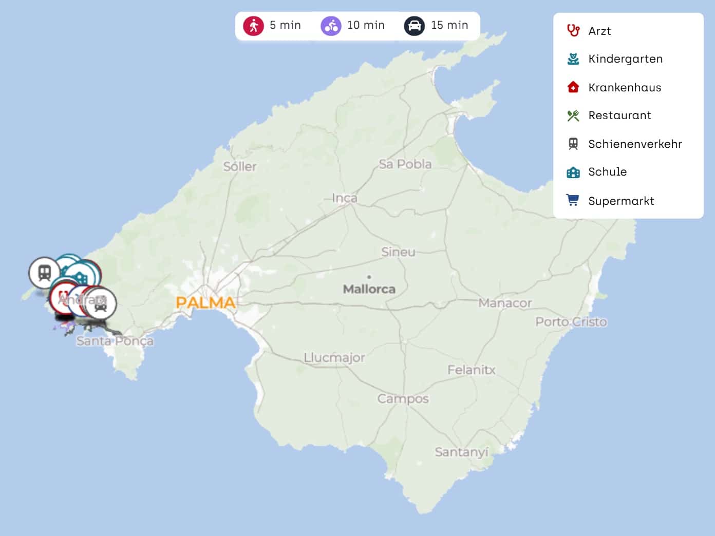 5 sypialnia Penthouse na sprzedaż w Andratx z garażem - 990 000 € (Ref: 9639659)