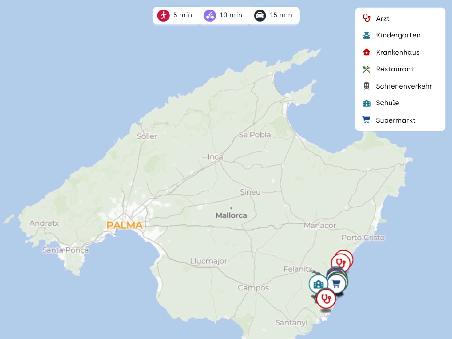 Pareado de 5 habitaciones en Portocolom en venta con piscina - 1.690.000 € (Ref: 9640998)