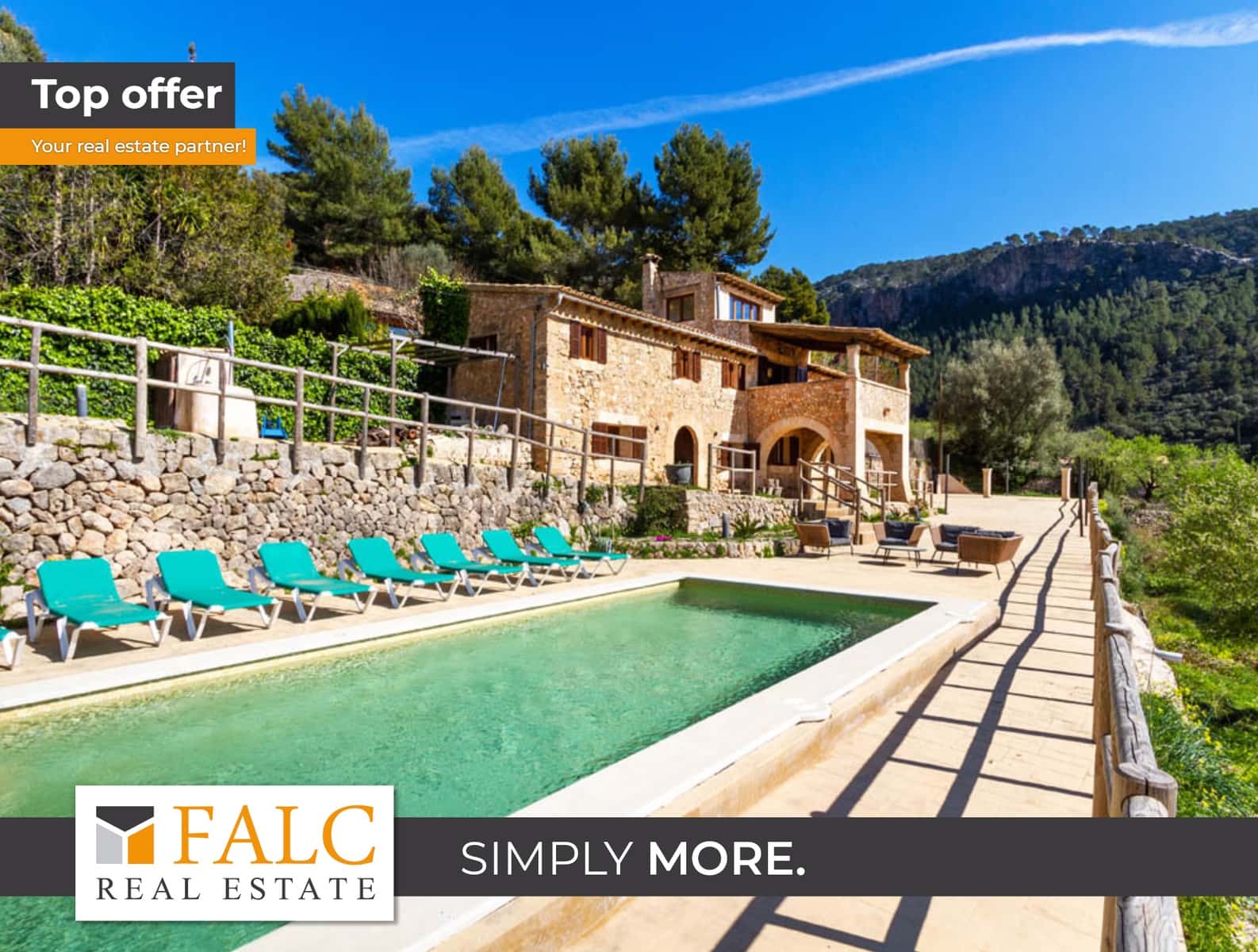 5 chambre Finca/Maison de Campagne à vendre à Bunyola avec piscine garage - 2 950 000 € (Ref: 9645960)