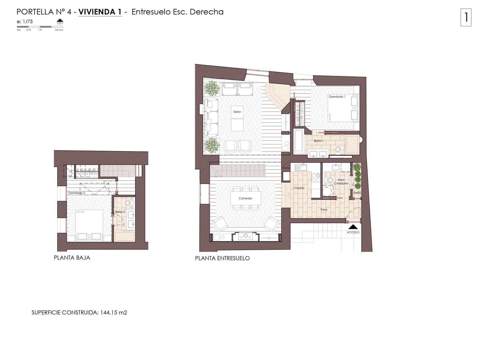 Apartamento de 2 habitaciones en Palma de Mallorca en venta con garaje - 1.235.000 € (Ref: 9696748)