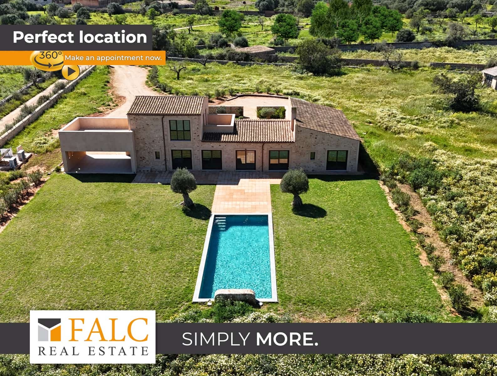 5 soveværelse Finca/Landehus til salg i Santanyi med swimmingpool - € 2.950.000 (Ref: 9697897)