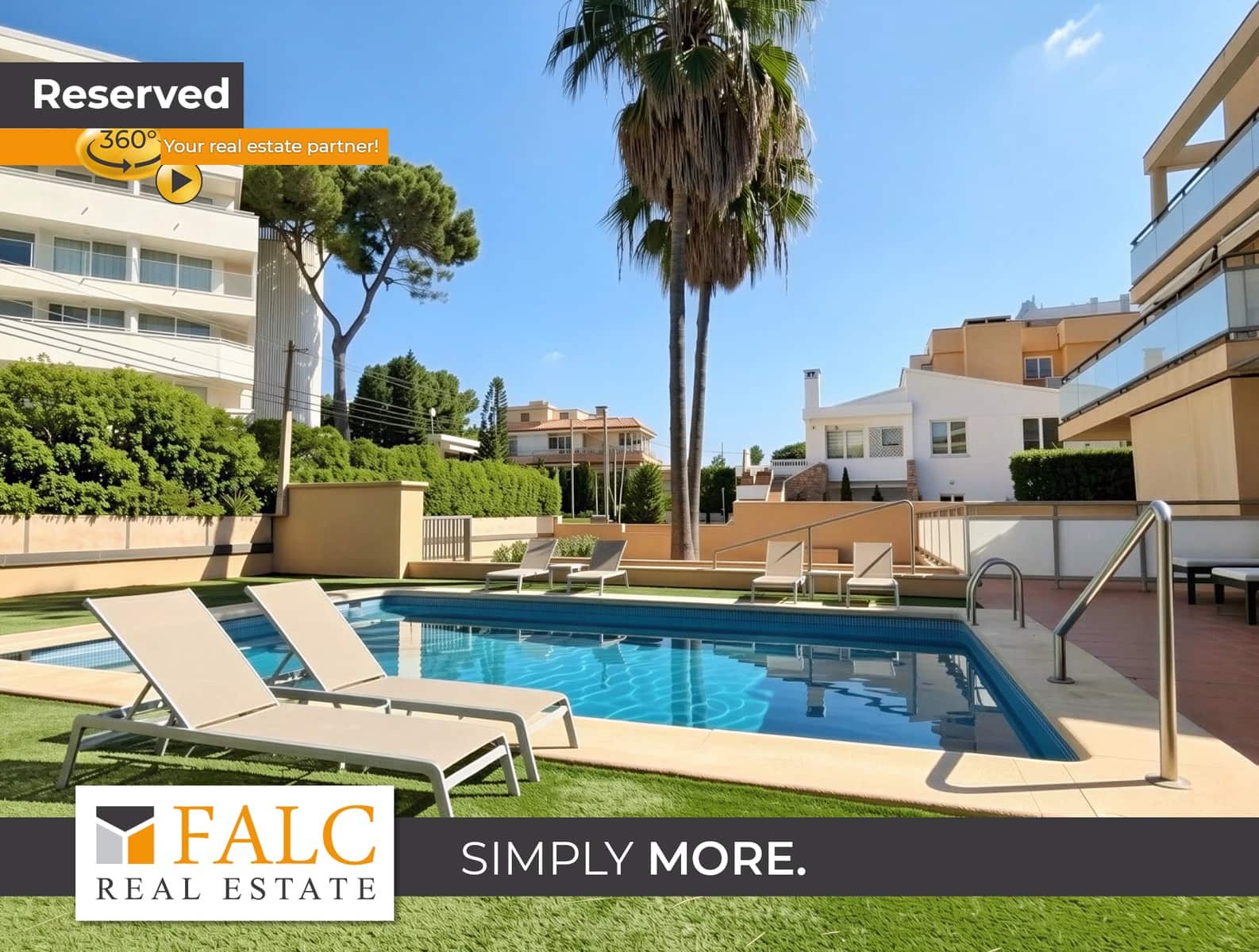1 soverom Leilighet til salgs i Palma de Mallorca med svømmebasseng garasje - € 450 000 (Ref: 9716746)