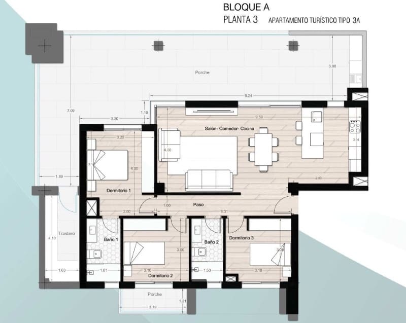Apartamento de 3 habitaciones en Los Alcázares en venta con piscina - 369.900 € (Ref: 9720707)
