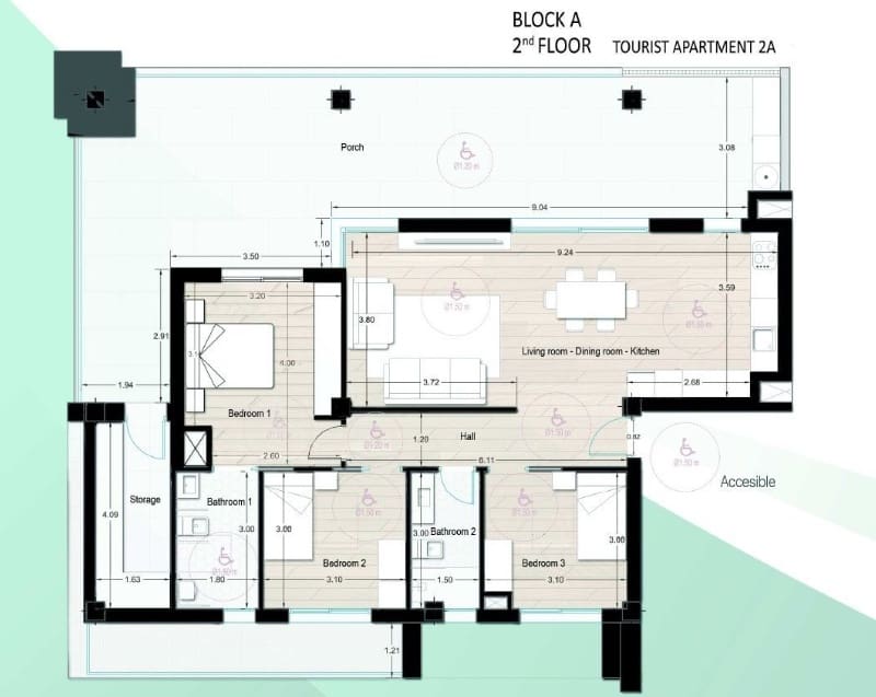 3 sypialnia Apartament na sprzedaż w Los Alcazares z basenem - 349 900 € (Ref: 9720708)