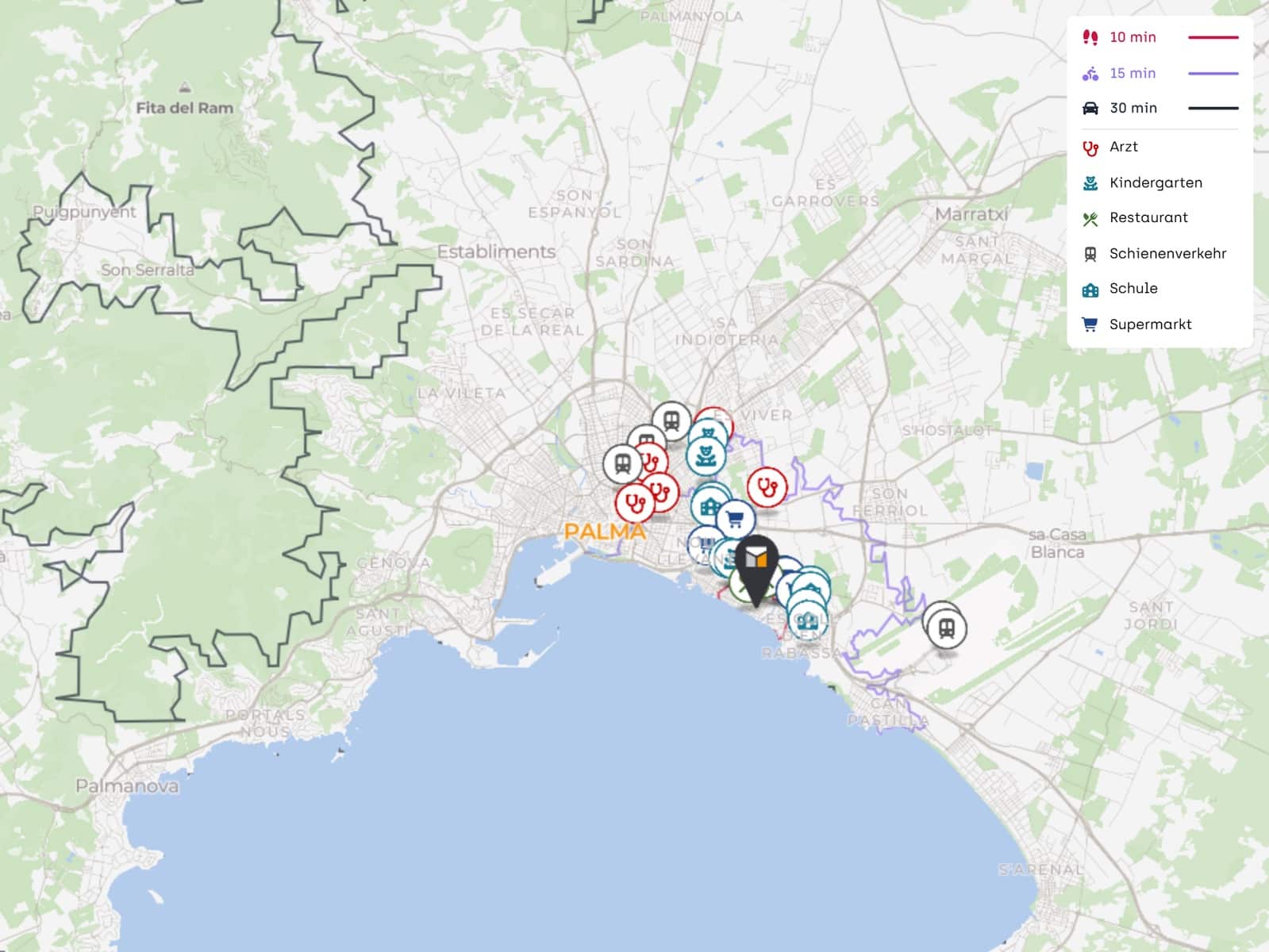 4 bedroom Apartment for rent in Palma de Mallorca - € 2,400 (Ref: 9729437)