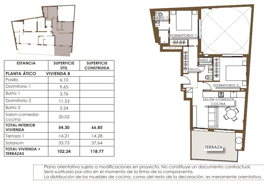 2 bedroom Penthouse for sale in Torrevieja with pool - € 564,000 (Ref: 9737277)